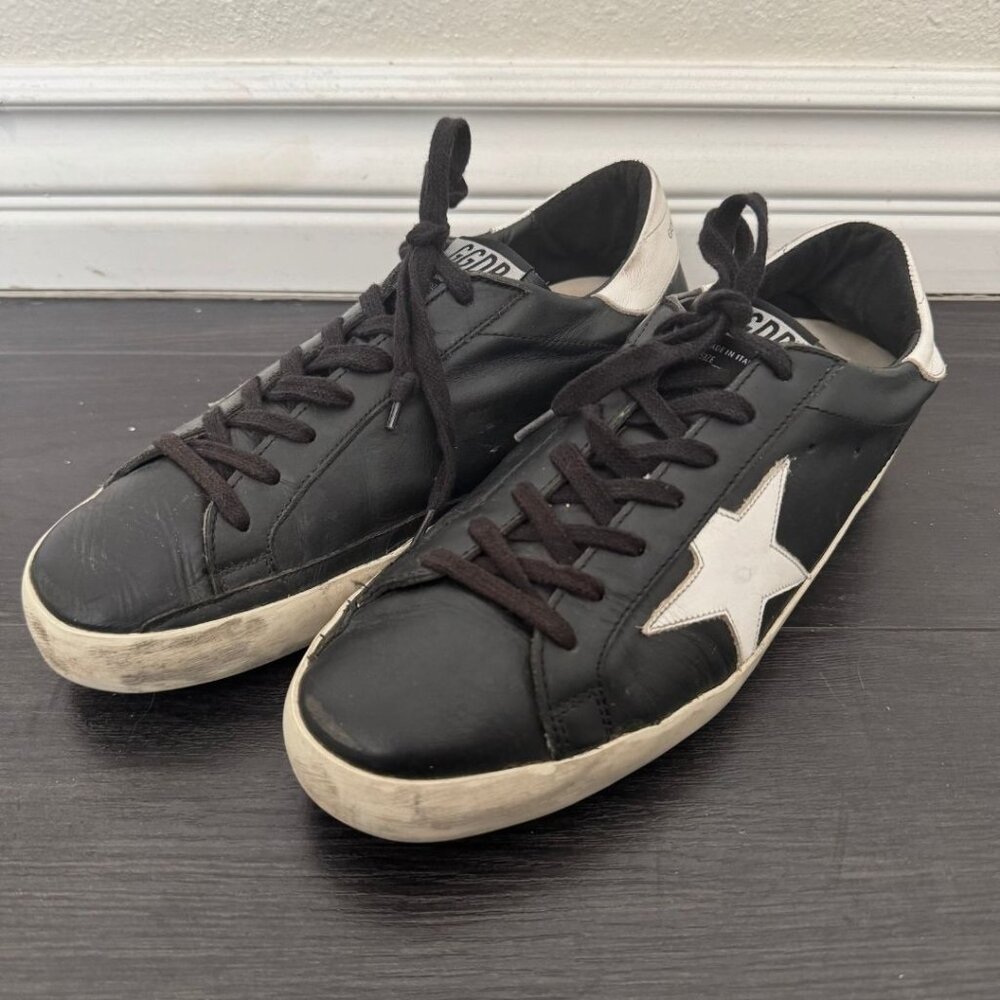 Golden Goose Black and White Athletic Shoes EUR 42